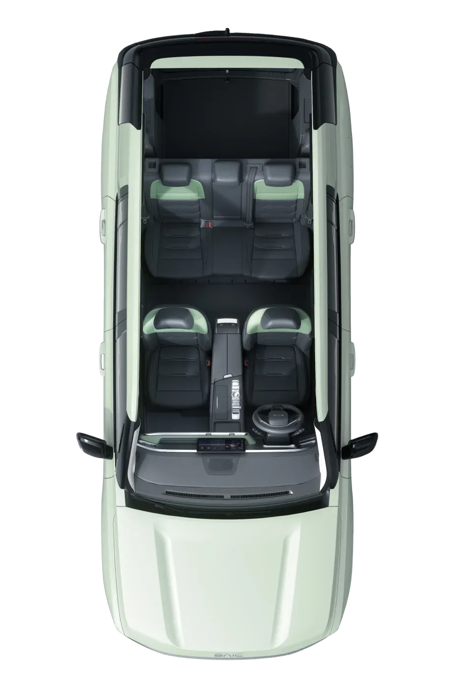 BAIC B30, vista superior
